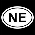 2 Pack of Custom New England Patriots "NE" Vinyl Decal / Stickers