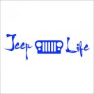 2 Pack of Custom "Jeep Life" Vinyl Decals / Stickers