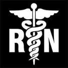 2 Pack of Custom "RN" Vinyl Decals / Stickers