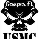 2 Pack of Custom "USMC Semper Fi Skull" Vinyl Decals / Stickers 2 Pack of Custom "USMC Semper Fi Skull" Vinyl Decals / Stickers