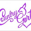 2 Pack of Custom Country Gurl Vinyl Decals / Stickers