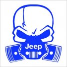 2 Pack of Custom "Jeep Gas Mask Skull" Vinyl Decals / Stickers