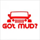 2 Pack of Custom "Got Mud" Jeep Vinyl Decals 2 Pack of Custom "Got Mud" Jeep Vinyl Decals