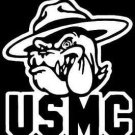 2 Pack of Custom "USMC Bulldog" Vinyl Decals / Stickers