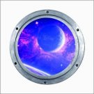 Custom 4 inch Porthole Space Theme Vinyl Decal / Sticker
