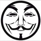 2 Pack of Custom Guy Fawkes Round Vinyl Decals / Stickers 2 Pack of Custom Guy Fawkes Round Vinyl Decals / Stickers