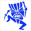 2(TWO) Pack of CUSTOM Tiki Man Vinyl Decals / Stickers