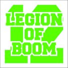 2 Pack of Custom Seattle Seahawks "Legion of BOOM" Vinyl Decals / Stickers 2 Pack of Custom Seattle Seahawks "Legion of BOOM" Vinyl Decals / Stickers