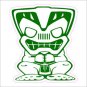 Tiki Man Printed Vinyl Decals / Stickers 2(TWO) Pack