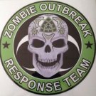 Zombie Outbreak Response Team Skull Vinyl Decal / Sticker
