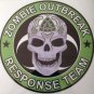 Zombie Outbreak Response Team Skull Vinyl Decal / Sticker