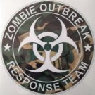 Zombie Outbreak Response Team Camo Vinyl Decal / Sticker