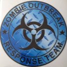 Zombie Outbreak Response Team Blue Diamond Vinyl Decal / Sticker