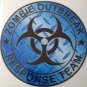 Zombie Outbreak Response Team Blue Diamond Vinyl Decal / Sticker