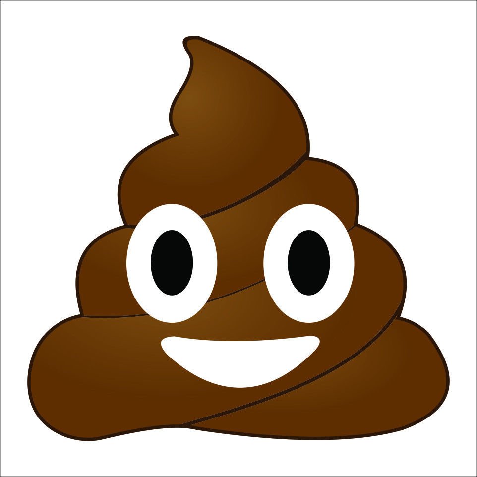 Poop Emoji Vinyl Decal / Sticker