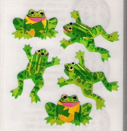 Glittery Leaping Frogs