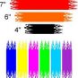 12 Double Flame/Flaming Arrow Wraps Fletching Archery--- Your Size