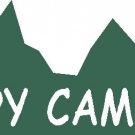 Happy Camper Sticker,Decal,Graphic #4 Mountains