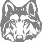 Grey Wolf Head Sticker,Graphic,Decal