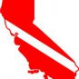 California/CA SCUBA Dive Flag Sticker/Decal