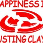 Happiness is Busting Clays~Trap&Skeet Sticker Decal