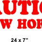 Caution-Show Horses Sticker/Decal/Graphic 24"