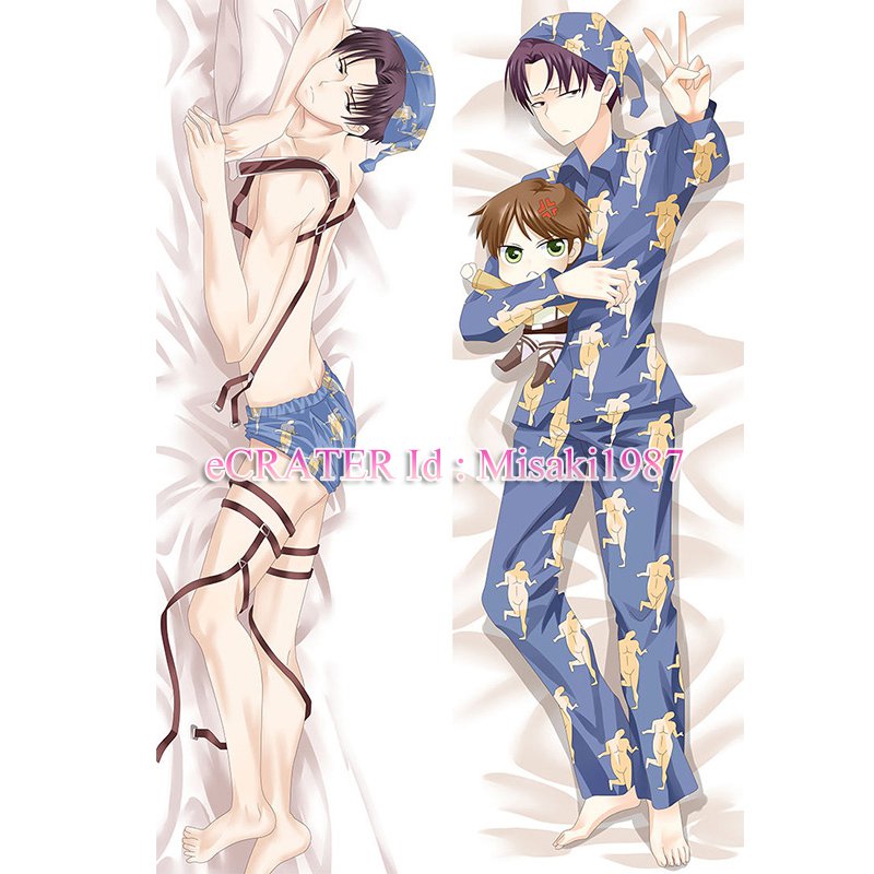 Attack On Titan Dakimakura Levi Anime Attack on Titan Dakimakura Body Pillow