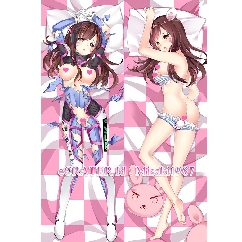 d.va pillow case body Anime D.Va Hugging Overwatch Pillow Girl Body Dakimakura