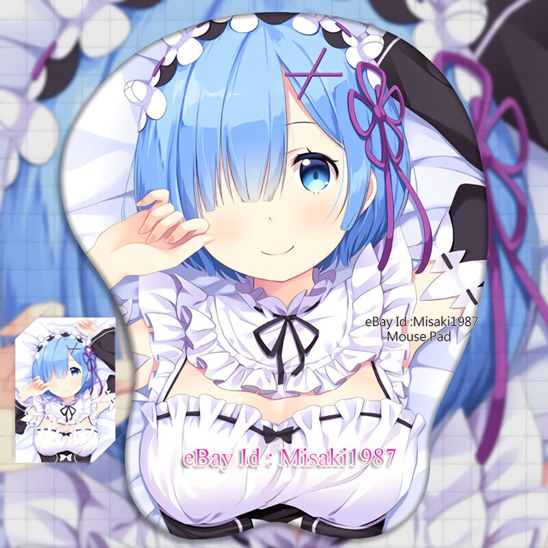 ReZero Rem Japanese Anime Girl 3D Mouse Pad Mat Wrist Rest new