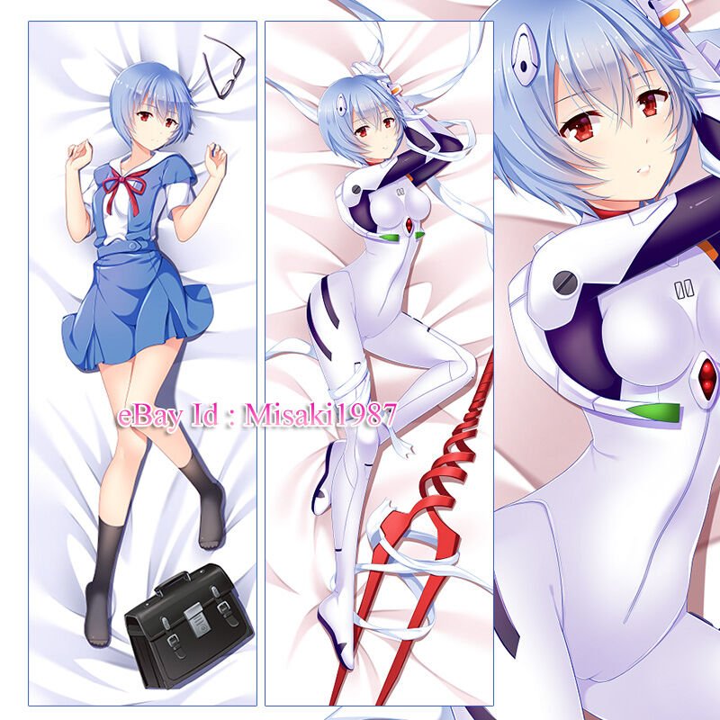 EVA Dakimakura Rei Ayanami Anime Girl Hugging Body Pillow Case Cover