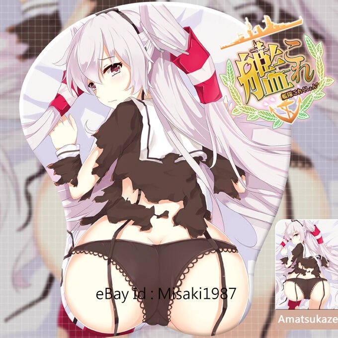 Kantai Collection Amatsukaze Anime Girl 3D Mousepad Mat Wrist Rest