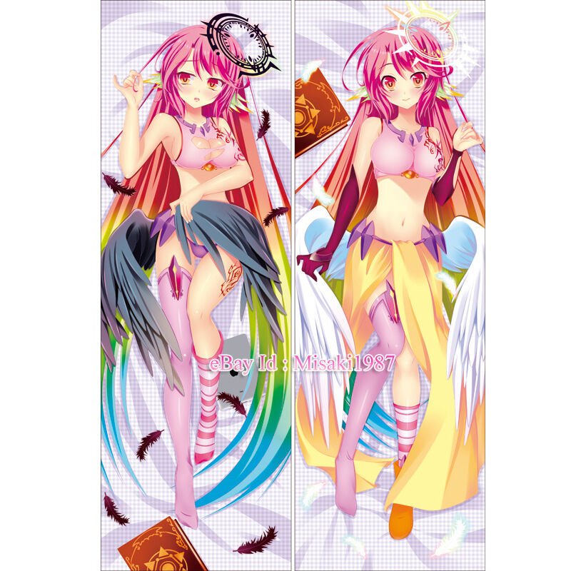 No Game No Life Dakimakura Jibril Anime Girl Hugging Body Pillow Case Cover