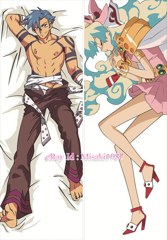 Gurren Lagann Dakimakura Kamina Anime Hugging Body Pillow Case Cover