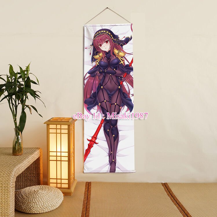 Fate Grand Order Scathach Anime Girl Poster Home Decor Wall Scroll Painting