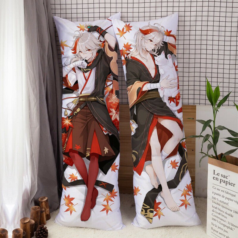 原神 Genshin Impact Kazuha Kaedehara Anime Dakimakura Body Pillow Case Cover