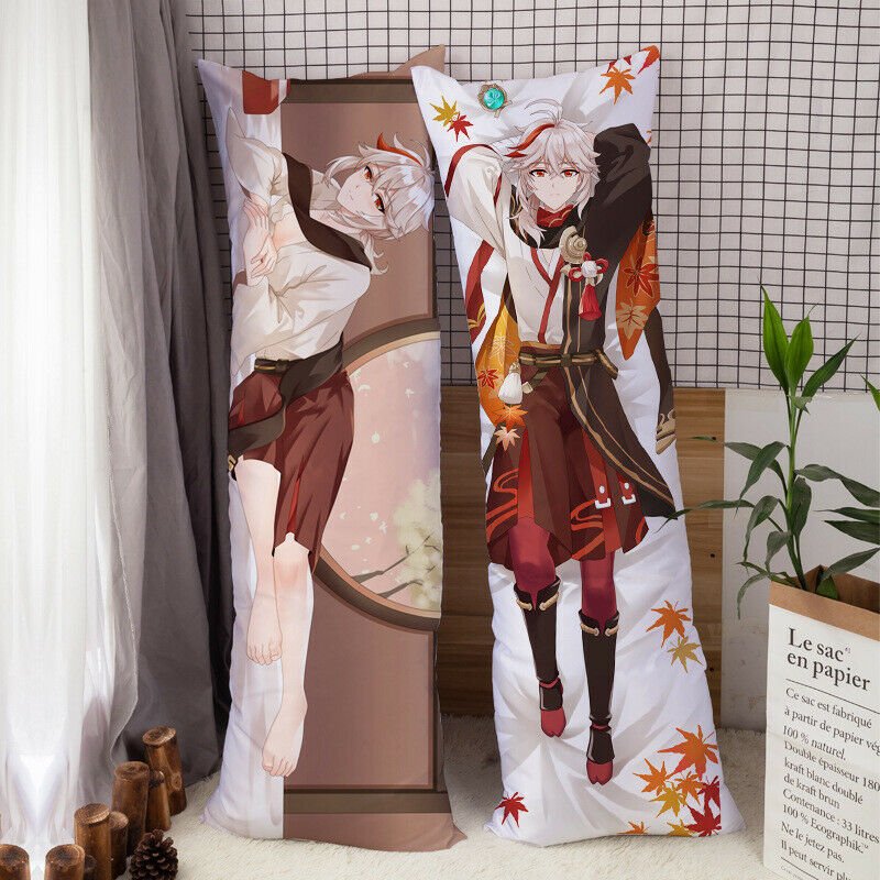 原神 Genshin Impact Kazuha Kaedehara Anime Dakimakura Body Pillow Cover Case 5622