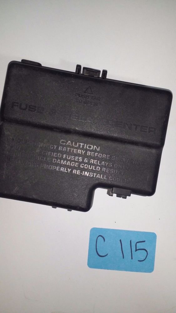 2000 2005 Dodge Neon Engine Compartment Fuse Box Cover Lid 16238