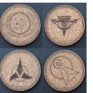 Star Trek - inspired laser engraved cork coasters - set of 4