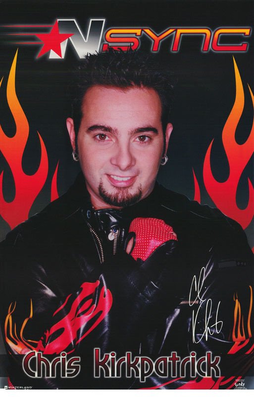 NSync N Sync Chris Kirkpatrick 2001 Rare Music Poster