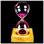 wood + glass + iron powder sand iron flowering magnetic hourglass Y1L6
