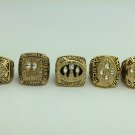 One set 5PCS 1981 1984 1988 1989 1994 San Francisco 49ers super bowl Championship Ring 11 Size