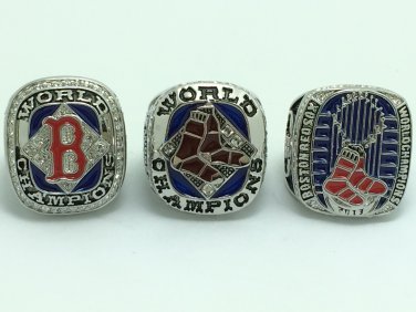 One set 3 PCS 2004 2007 2013 Boston Red Sox world series Championship Ring 11 Size