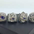 Promotions One Set 4PCS 2001 2003 2004 2014 New England Patriots super bowl championship ring 11S