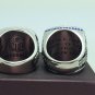 One Set 2PCS 2013 2014 Seattle Seahawks super bowl Championship Ring 11 Size With wooden box