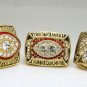 One Set 3pcs 1982 1987 1991  Washington Redskins super bowl Rings 11s high quality in stock