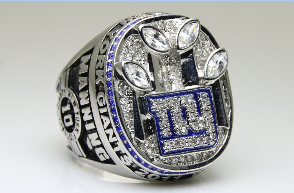 2011 New York Giants super bowl Championship Ring 11 Size