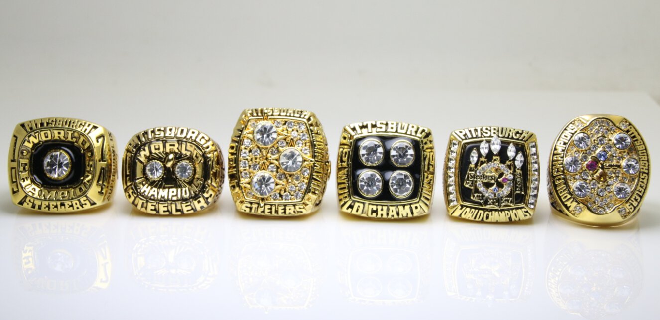 Pittsburgh Steelers Super Bowl 6 Ring Set (1974, 1975, 1978, 1979, 200 –  Rings For Champs