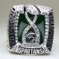 2015 Michigan State Spartans Cotton Bowl Championship Ring 8-14S solid back heavy one