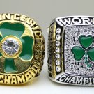 One set 2 PCS 1984 2008 Boston Celtics Basketball NBA Championship Ring 10 Size