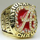 2009 Alabama Crimson NCAA Football Championship ring replica size 11 US Alloy solid back heavy one